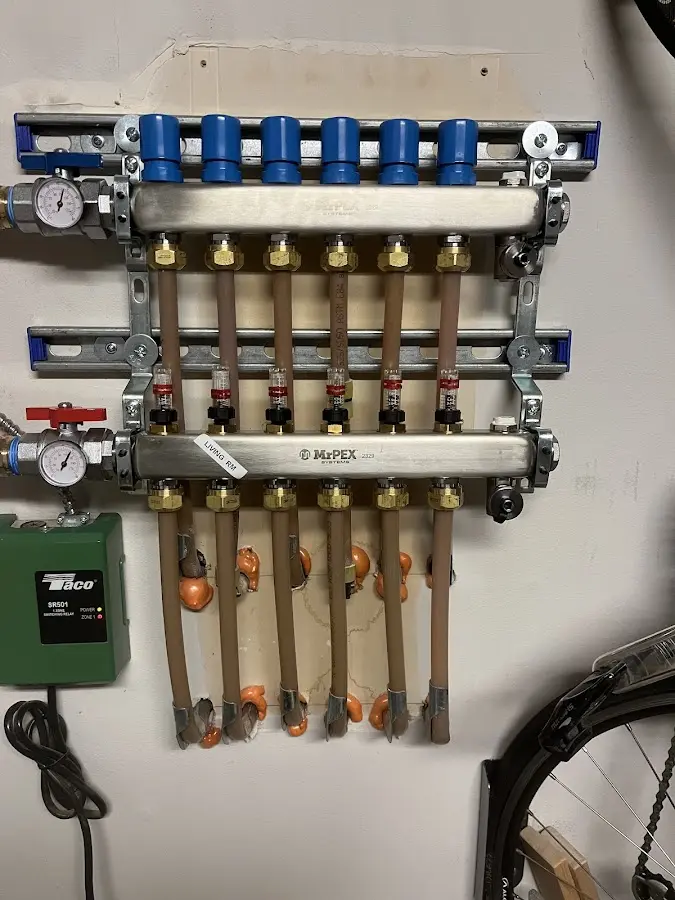 Plumber performing Gas Line Installation at a residential property in Sunrise